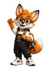 Baby Intello the Fox - Curious and Playful