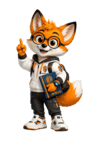 Young Intello the Fox - Eager to Learn Coding