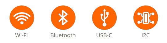 Connects with