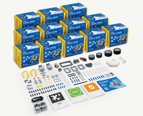 Intellio Rover Classroom Pack with Rover Kits, building blocks, motors and accessories